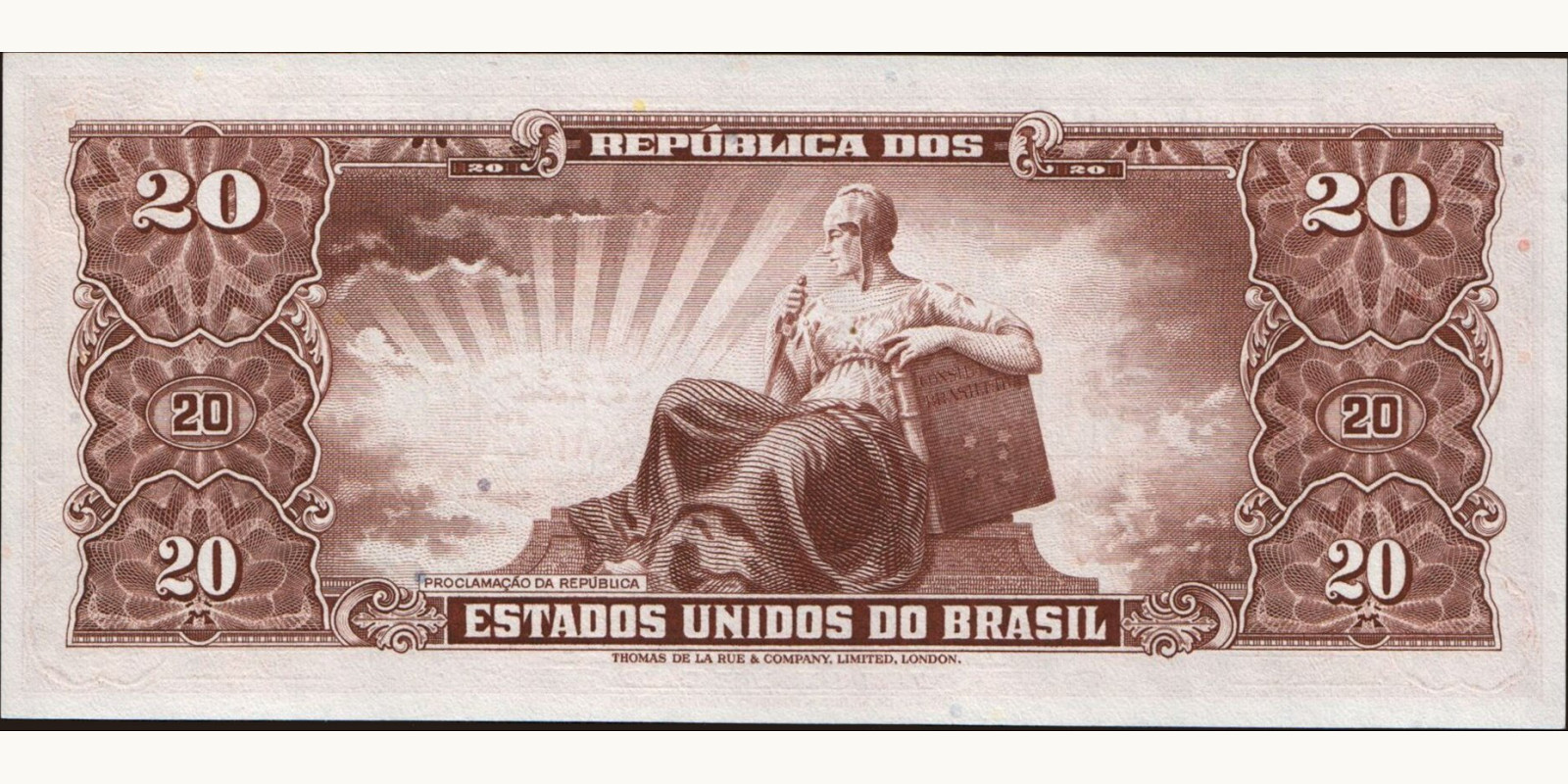 20 cruzeiros Бразилия 1962 — Оборотная сторона