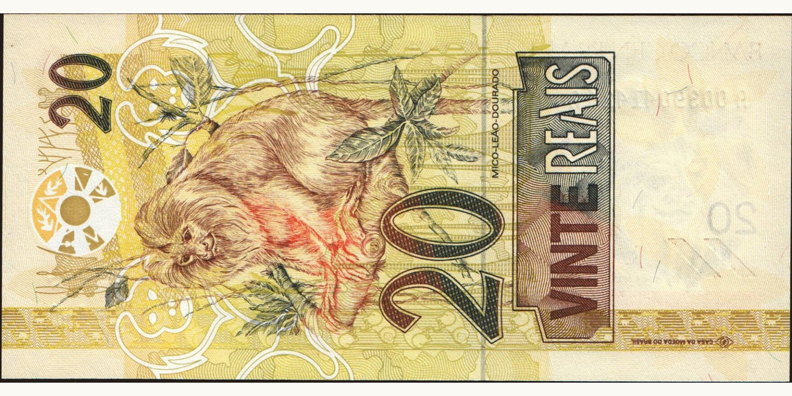 20 reais Brazil 2002 — Back side