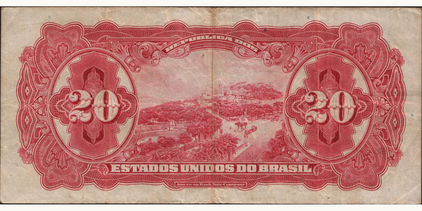 20 reis Бразилия 1926 — Оборотная сторона