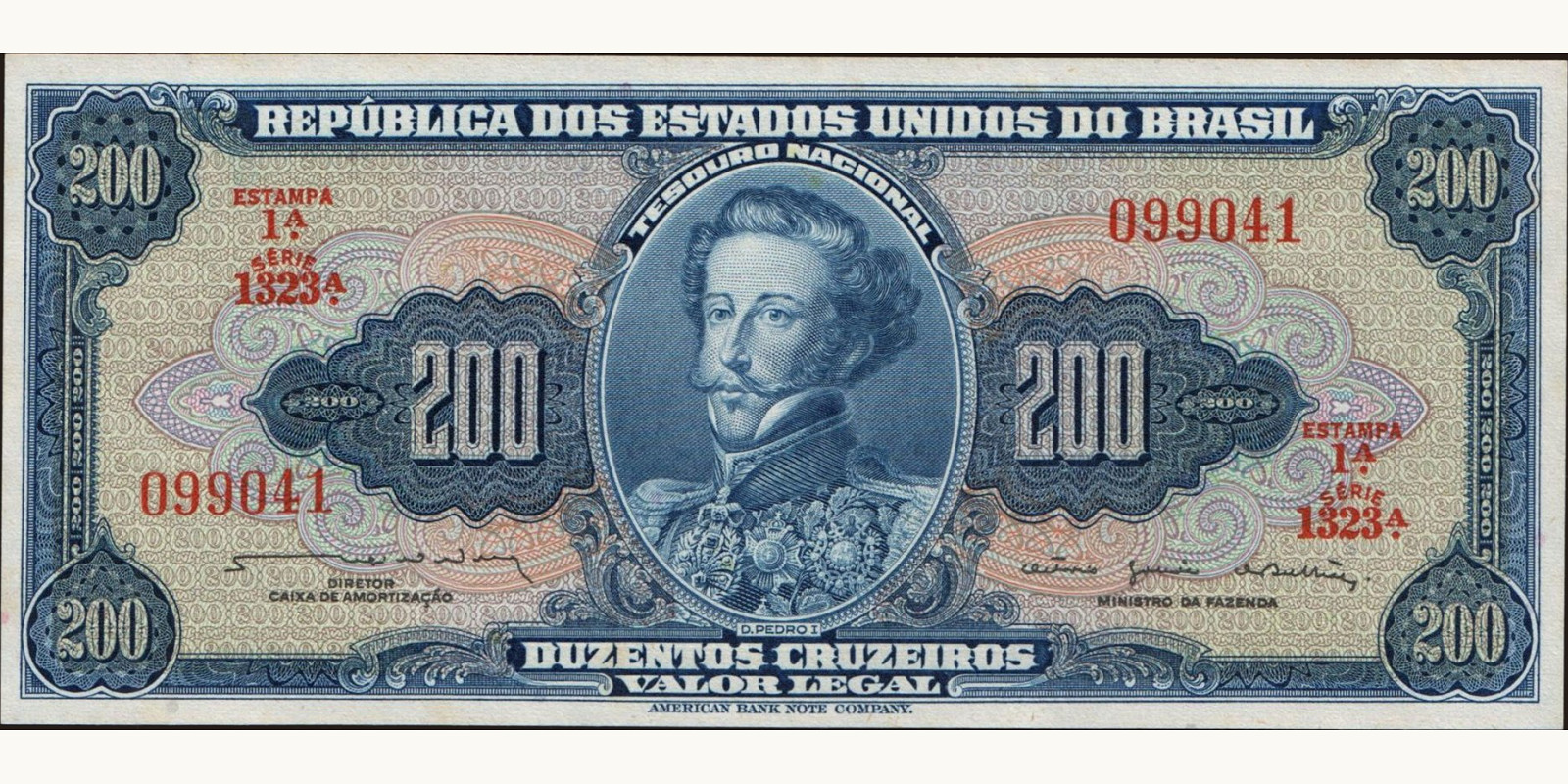 200 cruzeiros Бразилия 1964 — Лицевая сторона