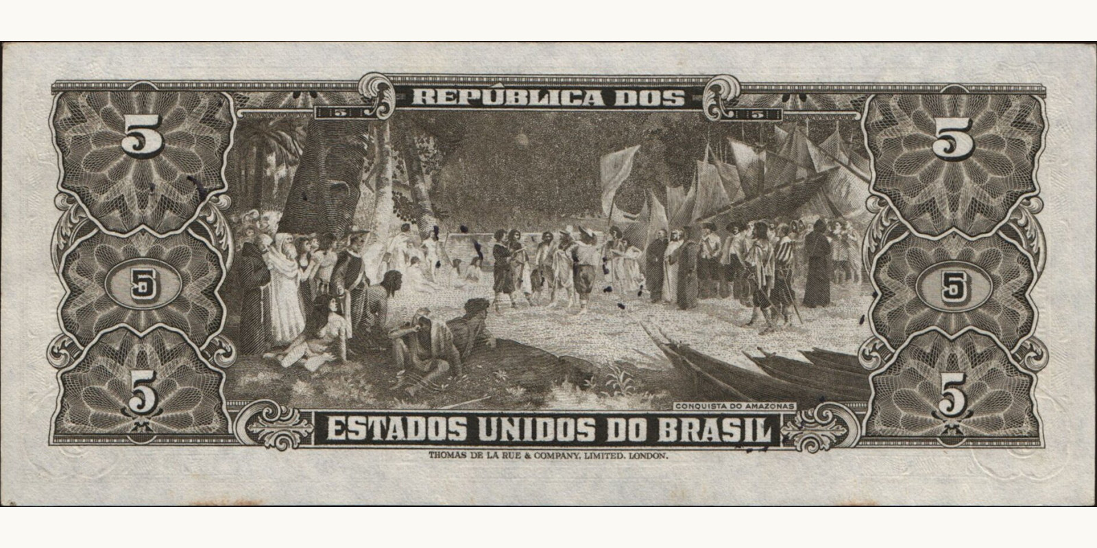 5 cruzeiros Бразилия 1950 — Оборотная сторона
