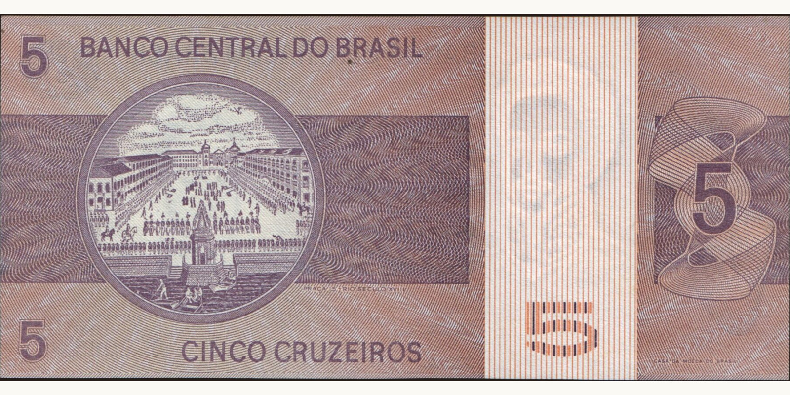 5 cruzeiros Бразилия 1979 — Оборотная сторона