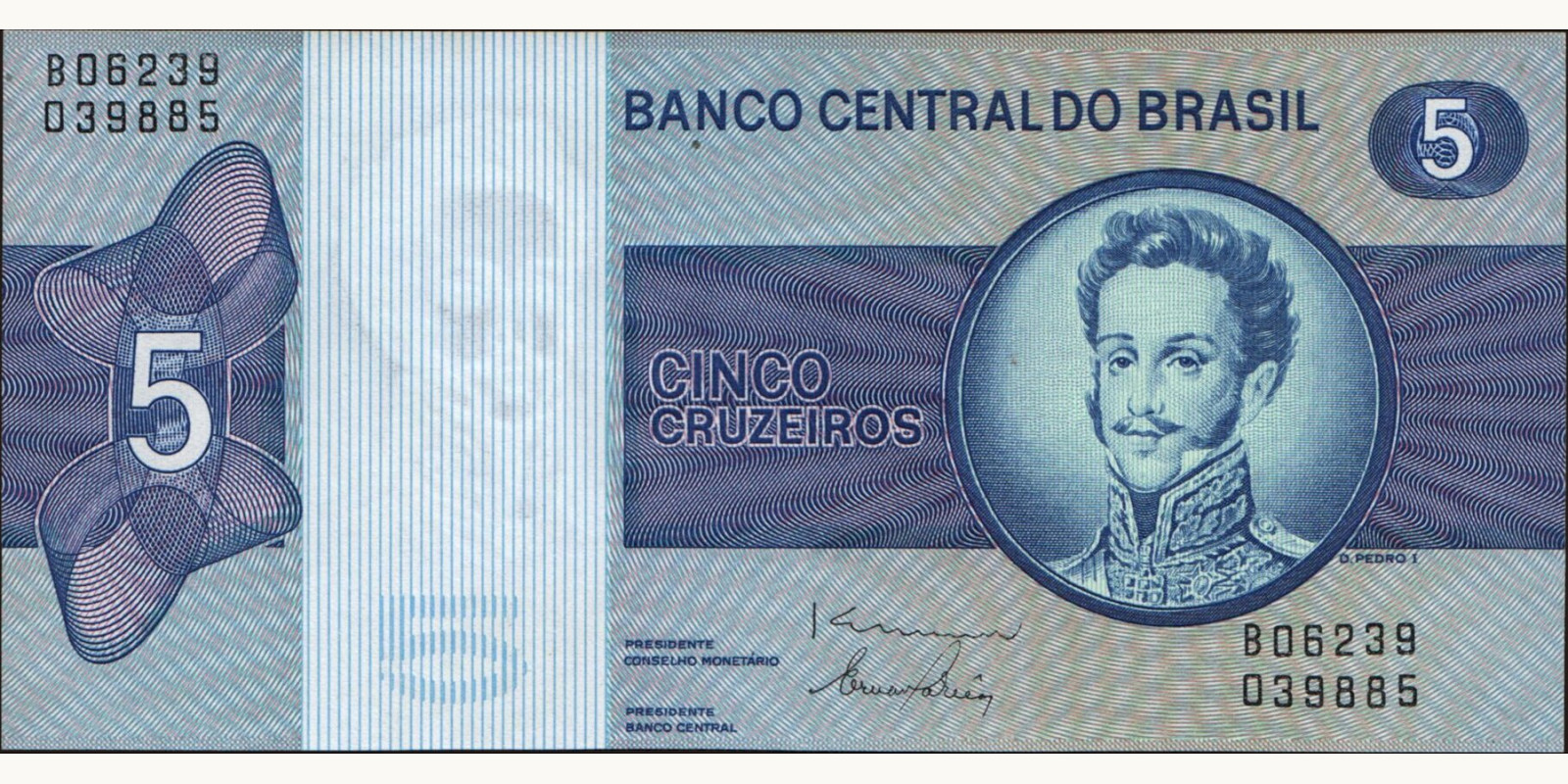 5 cruzeiros Бразилия 1979 — Лицевая сторона