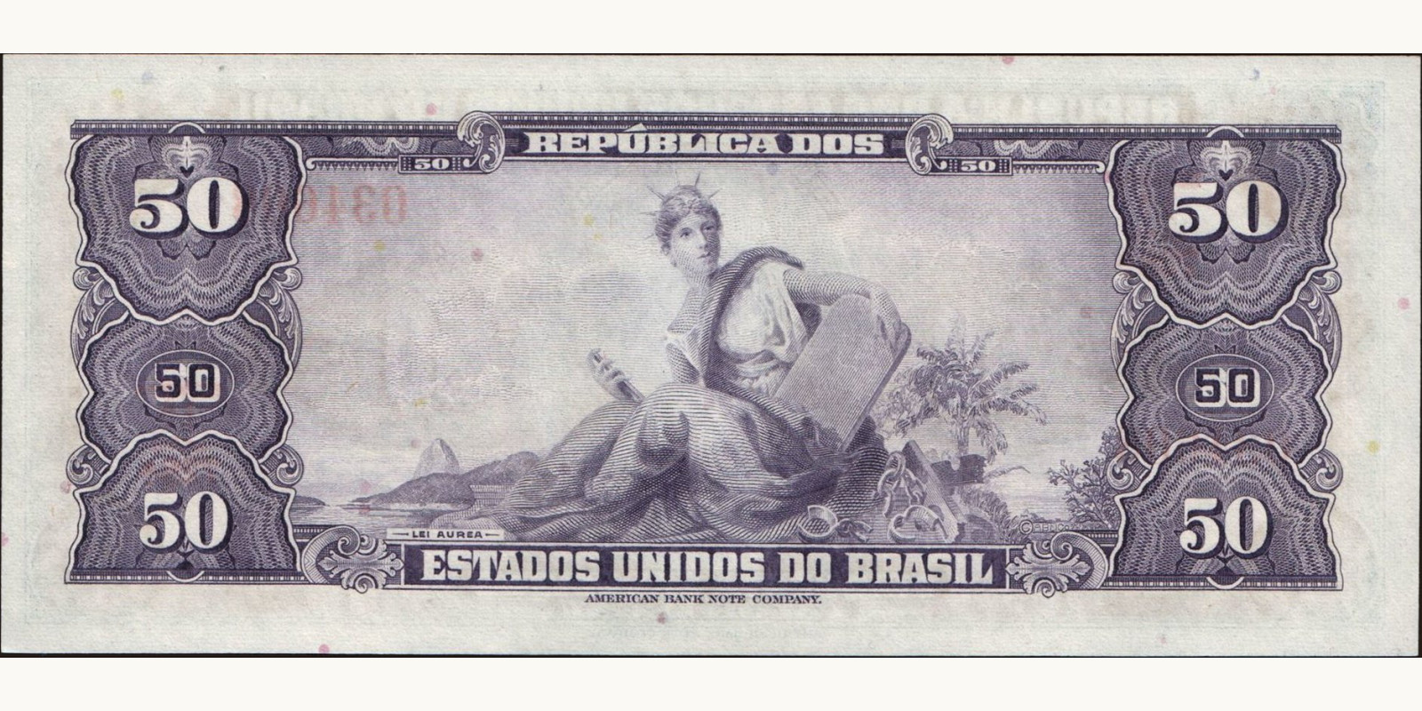 50 cruzeiros Бразилия 1961 — Оборотная сторона