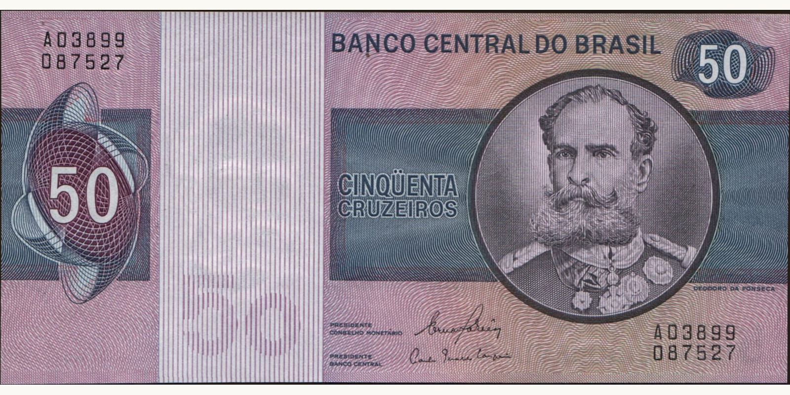 50 cruzeiros Бразилия 1980 — Лицевая сторона