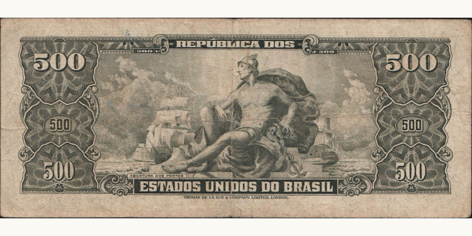 500 cruzeiros Бразилия 1949 — Оборотная сторона