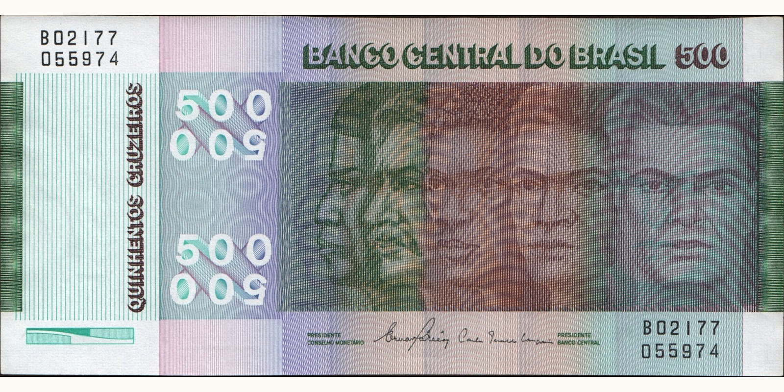 500 cruzeiros Brazil 1980 — Front side