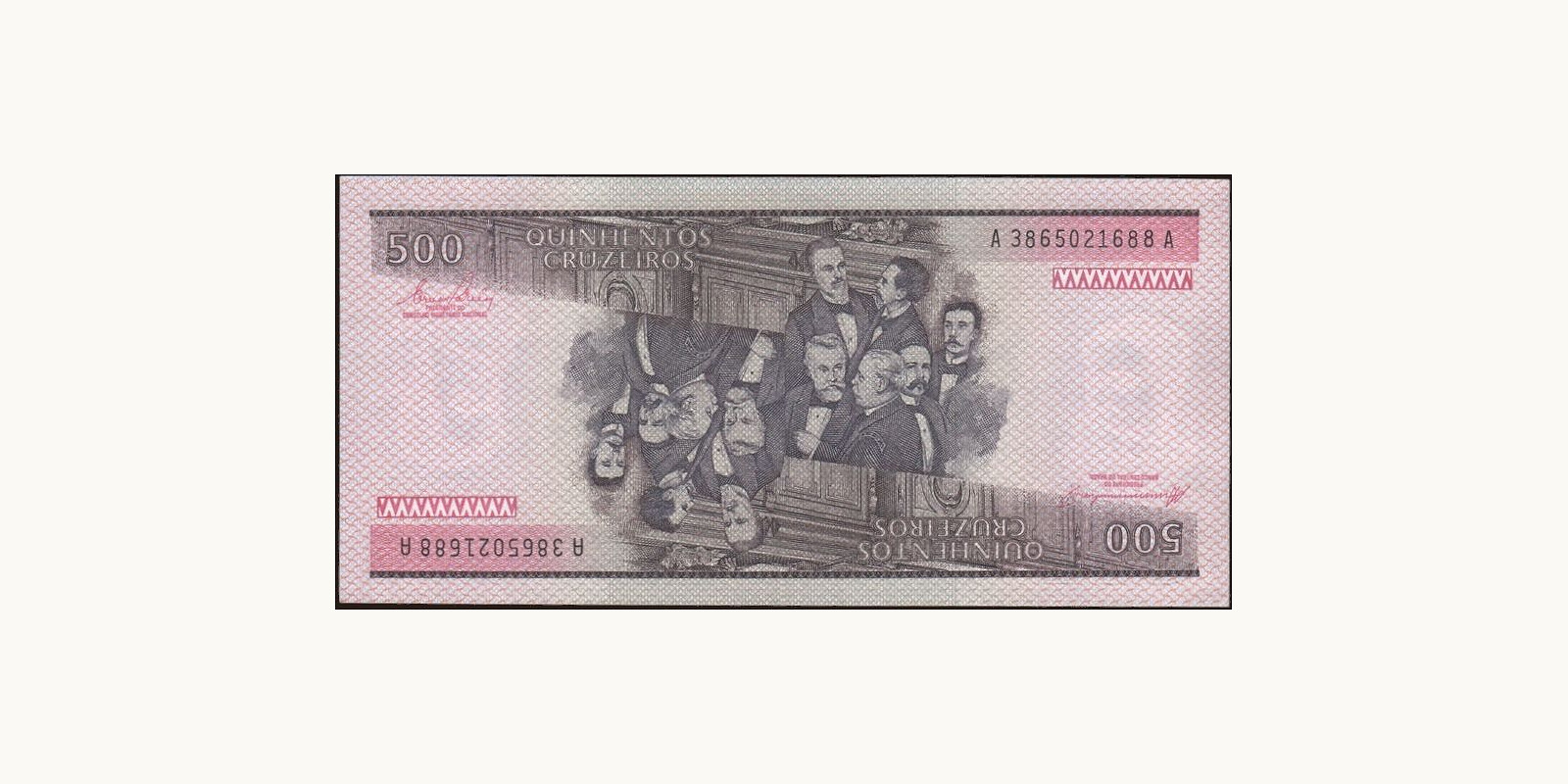 500 cruzeiros Brazil 1985 — Back side