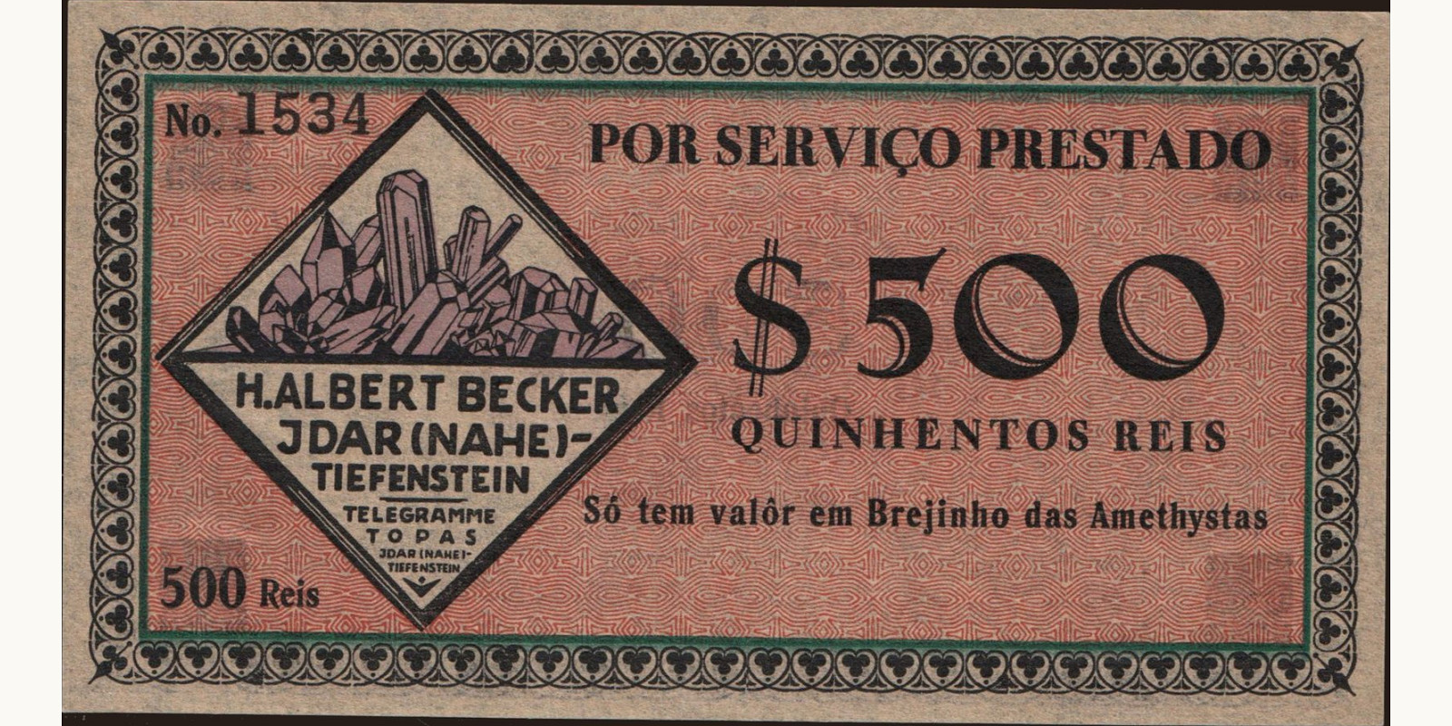 500 reis 1920