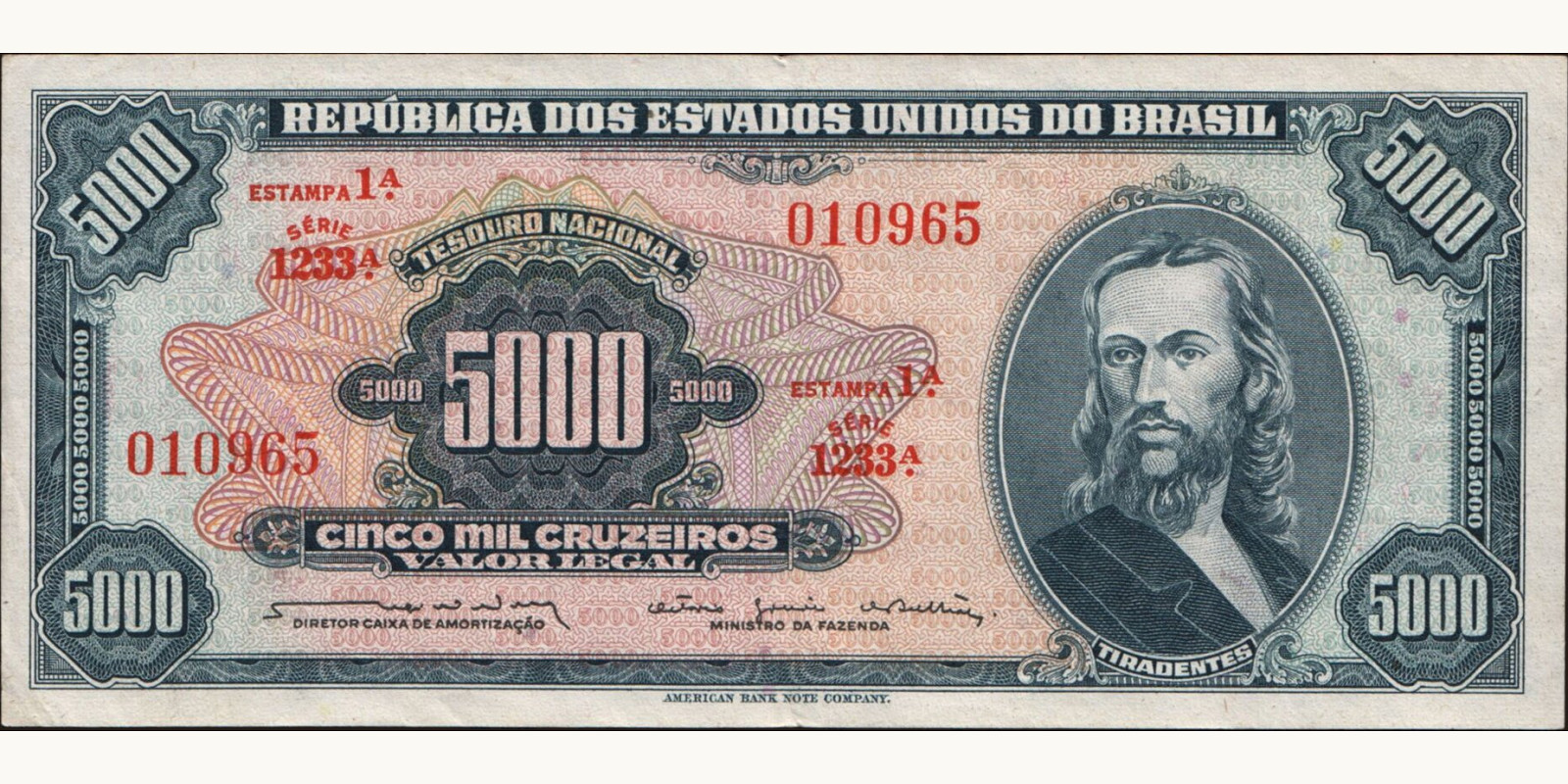 5000 cruzeiros 1964