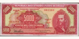 5000 cruzeiros 1965
