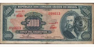 5 cruzeiros novos 1966