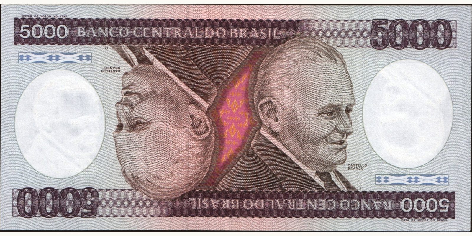 5000 cruzeiros Бразилия 1985 — Лицевая сторона