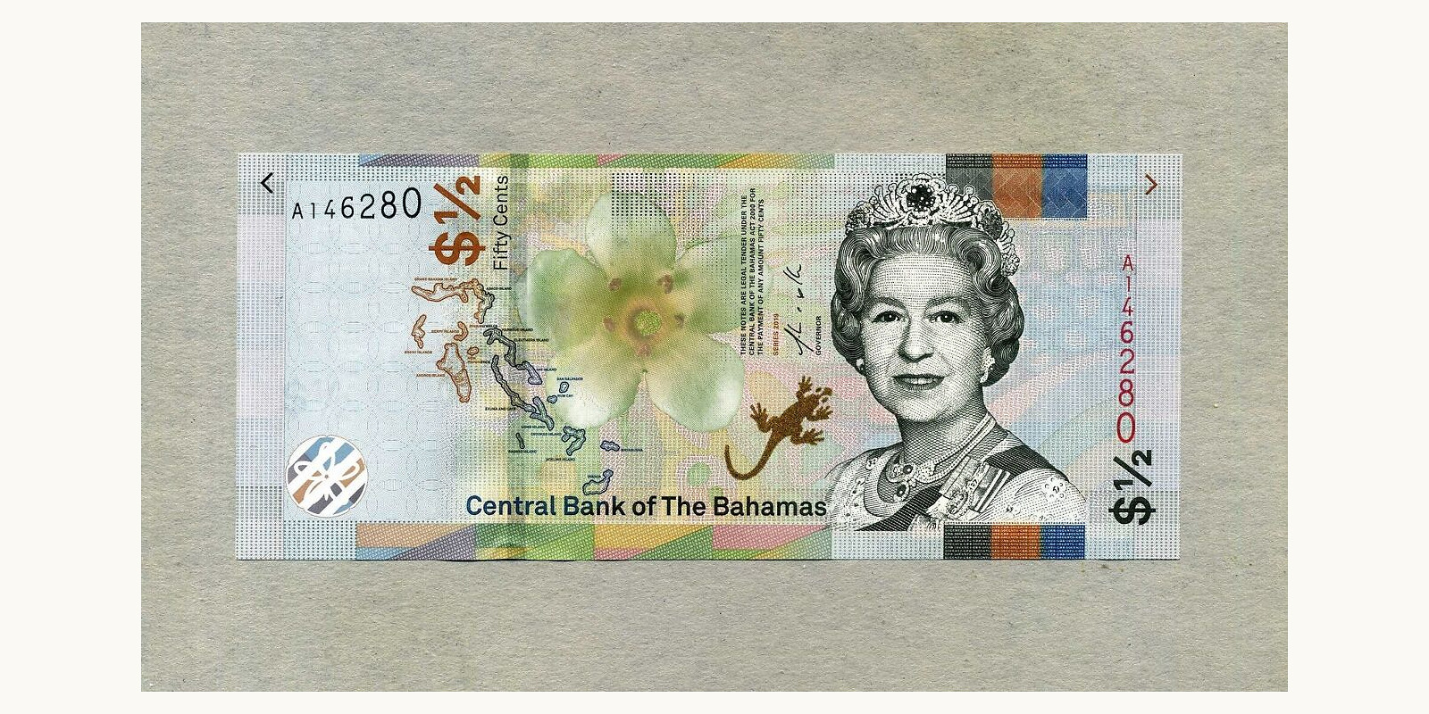 2 dollars Багамы 2019 — Оборотная сторона