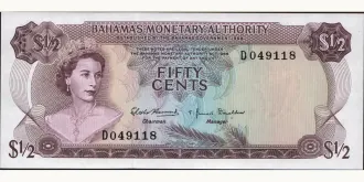 1/2 dollars 1968
