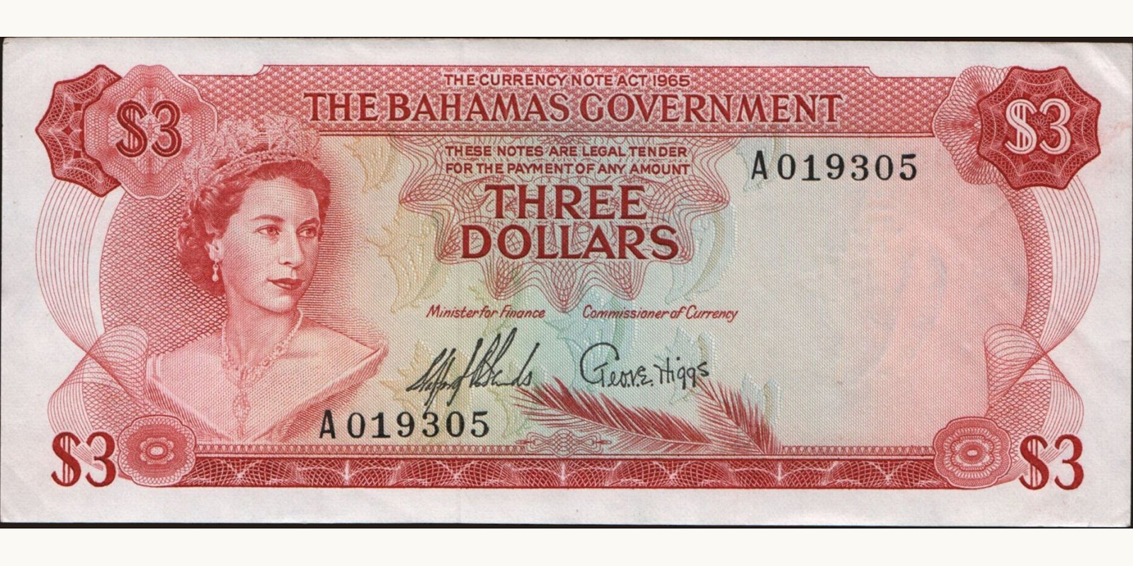 3 dollars 1965