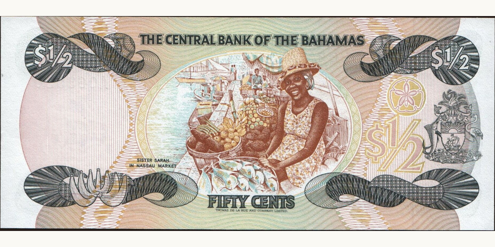 50 cents Bahamas 1984 — Back side