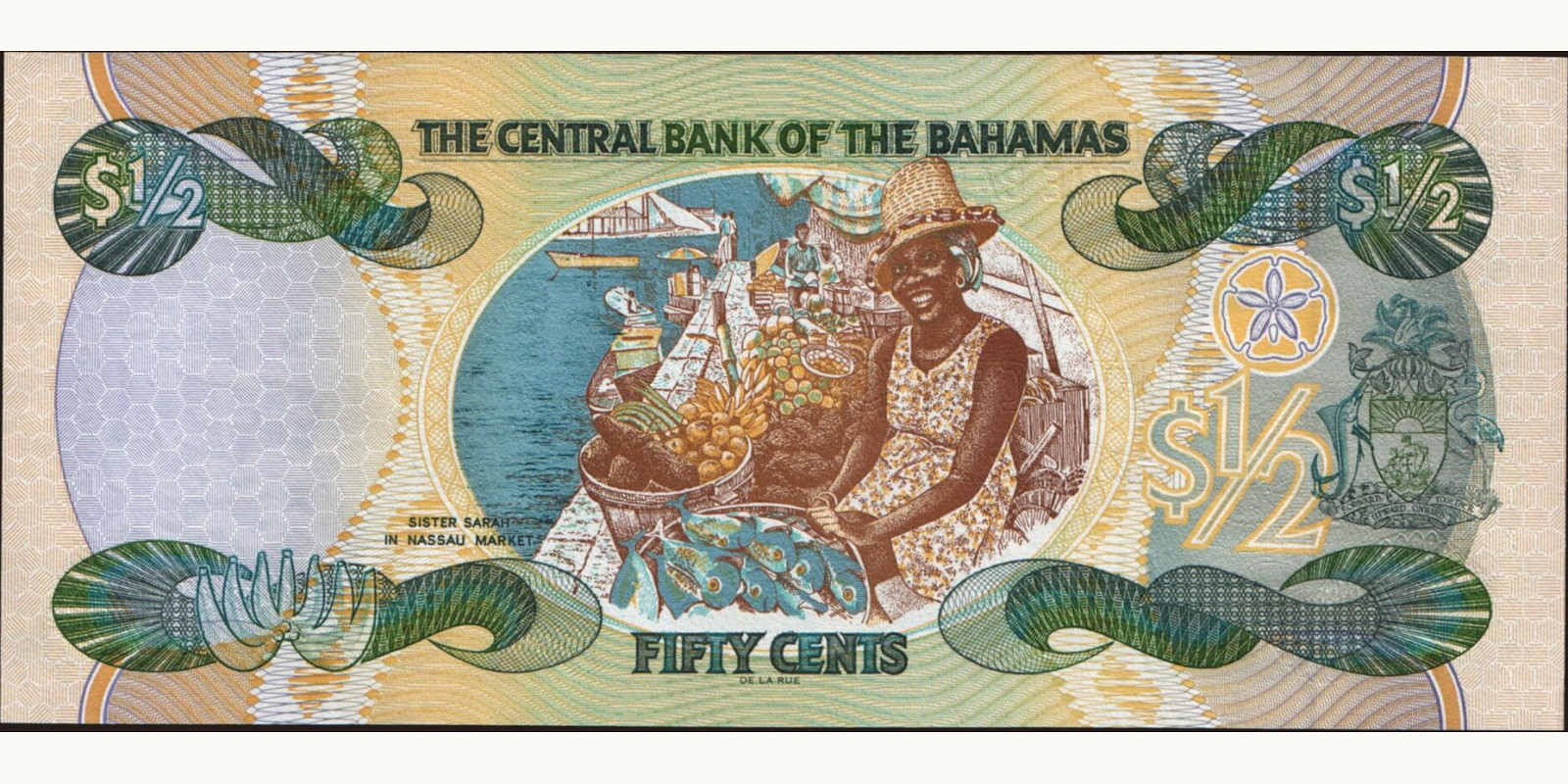 50 cents Багамы 2001 — Оборотная сторона