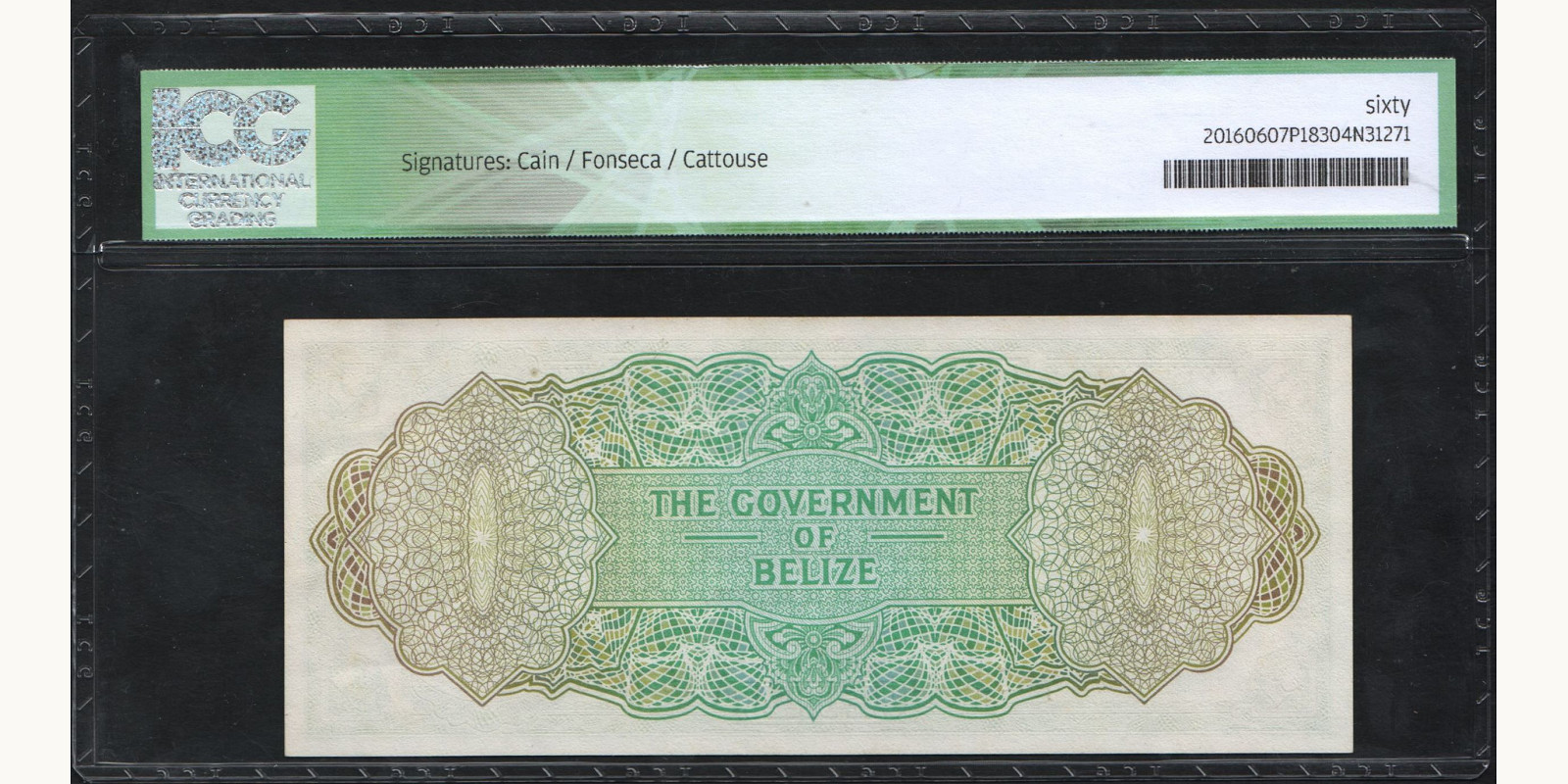 1 dollars Belize 1975 — Back side