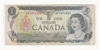 1 dollar 1973