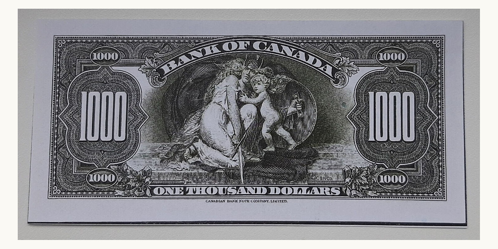 1000 dollars Канада 1935 — Оборотная сторона