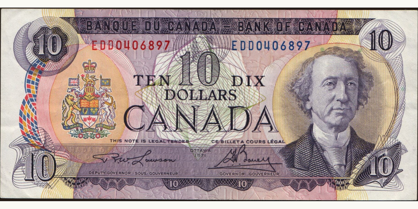 10 dollars 1971