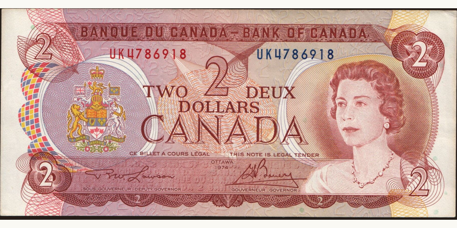 2 dollars 1974