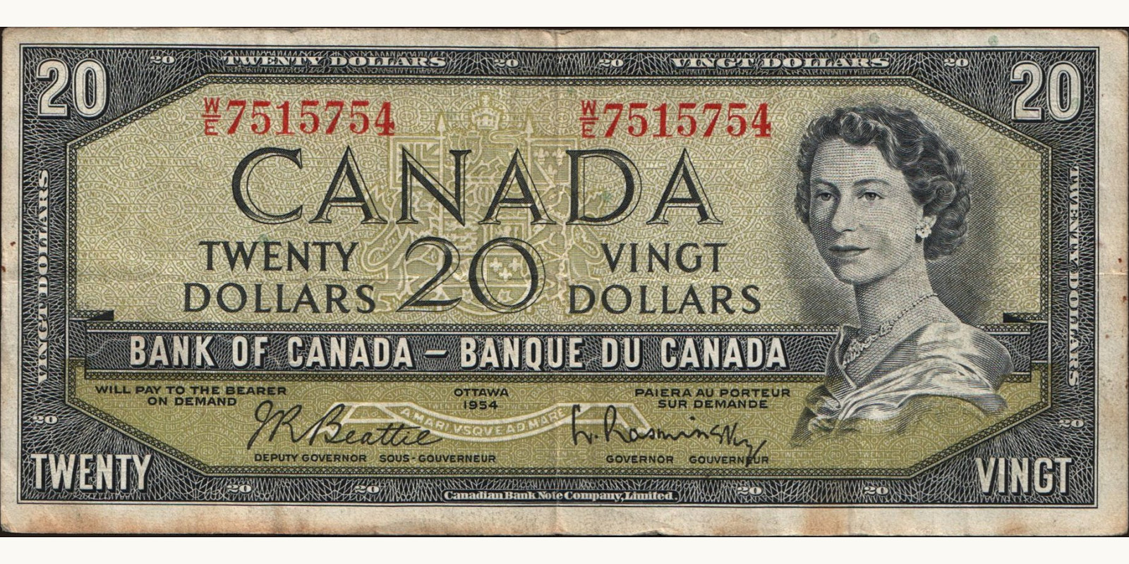 20 dollars 1954