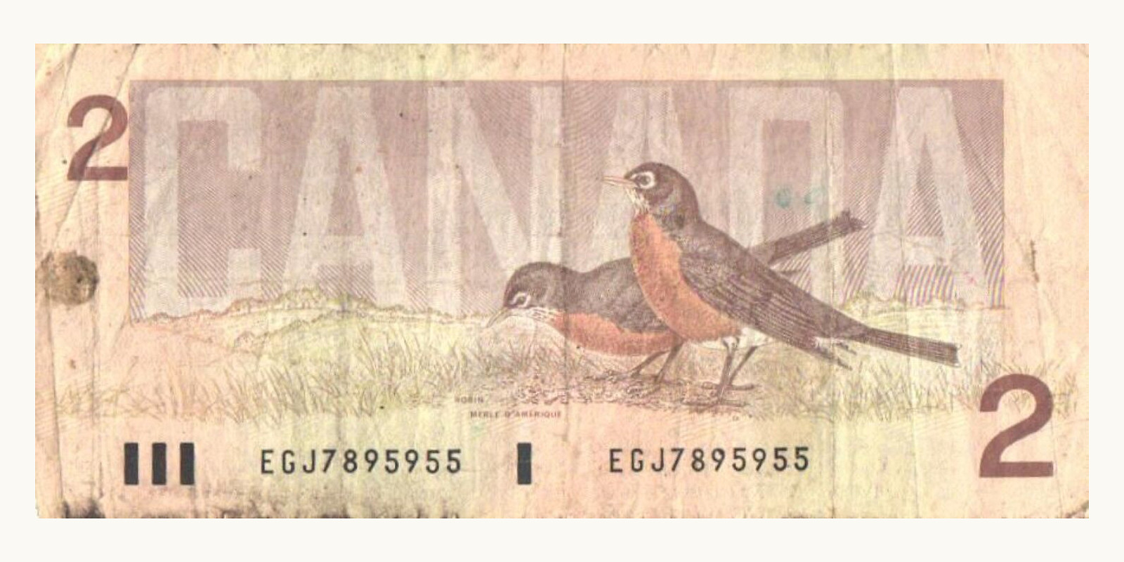 2 dollars Канада 1986 — Оборотная сторона