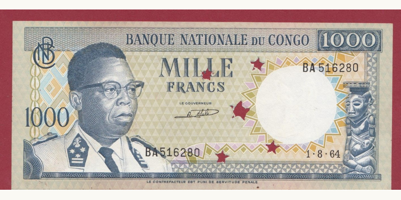 1000 franc 1964
