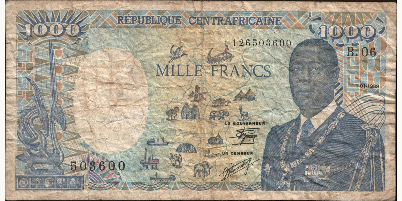 1000 franc 1989