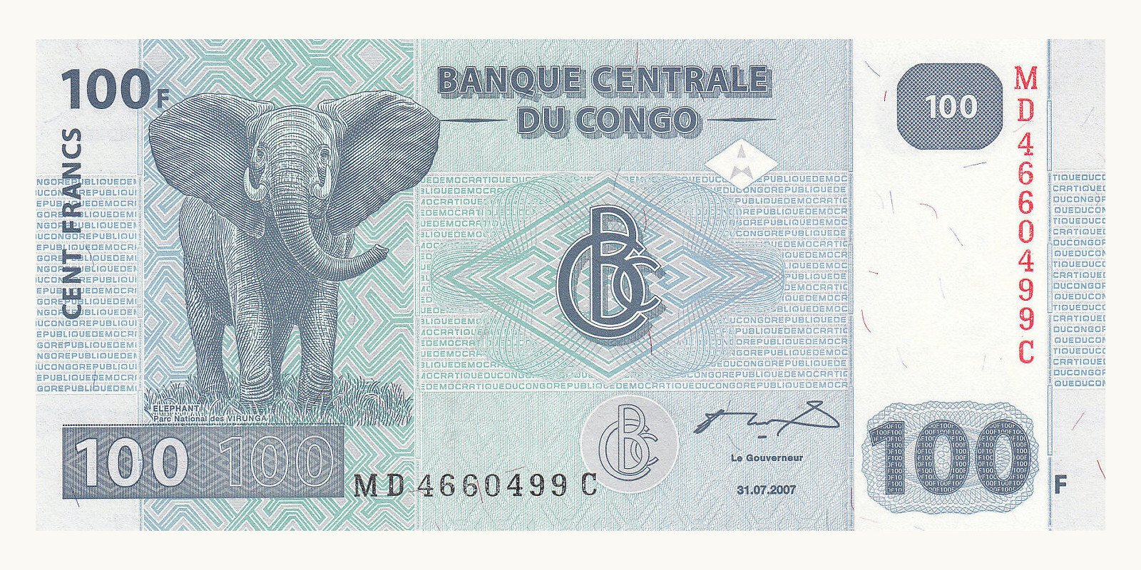 100 franc 2007