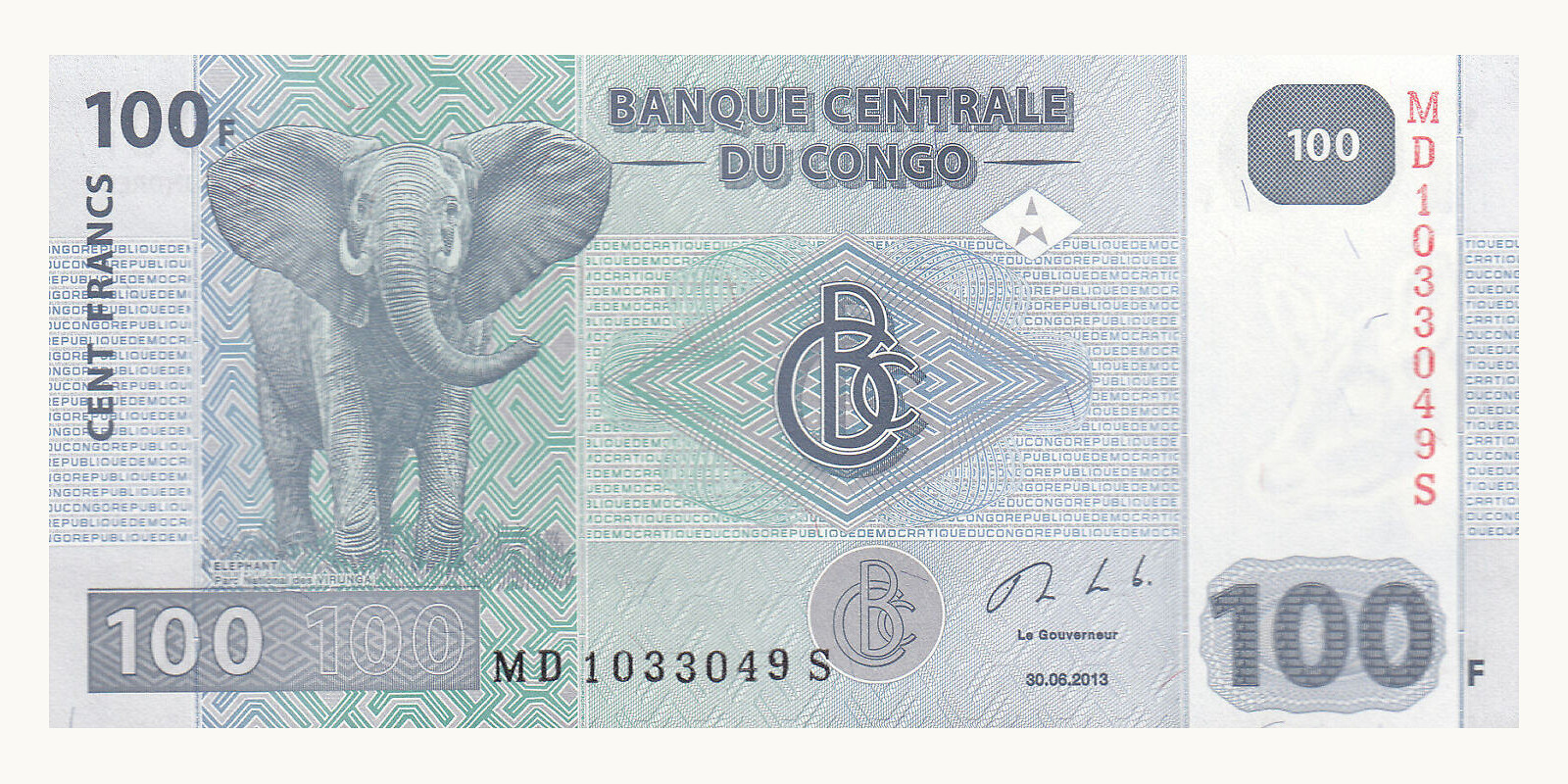 100 francs 2013