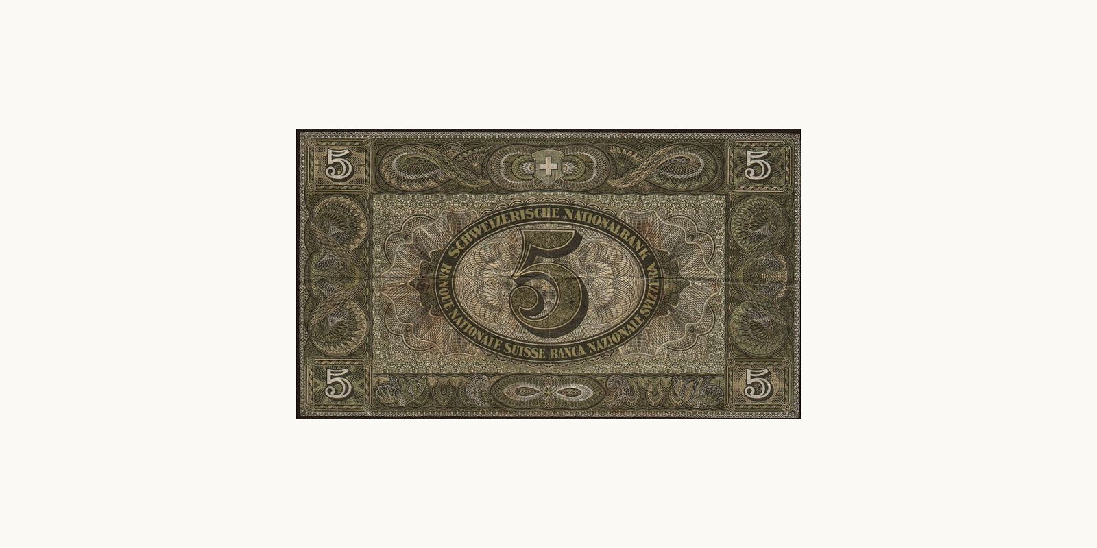 10 franc Switzerland 1942 — Back side