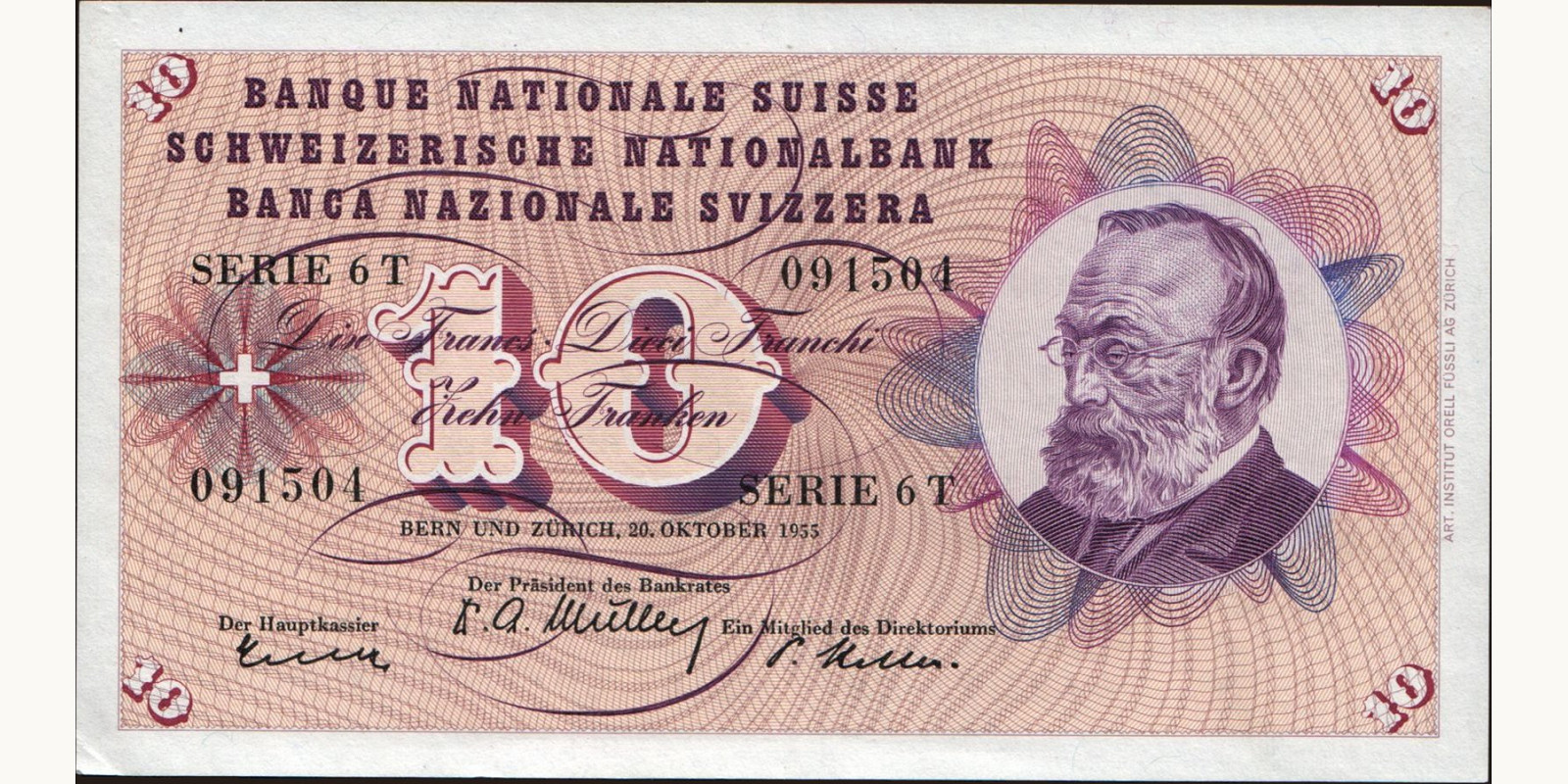 10 franc 1955