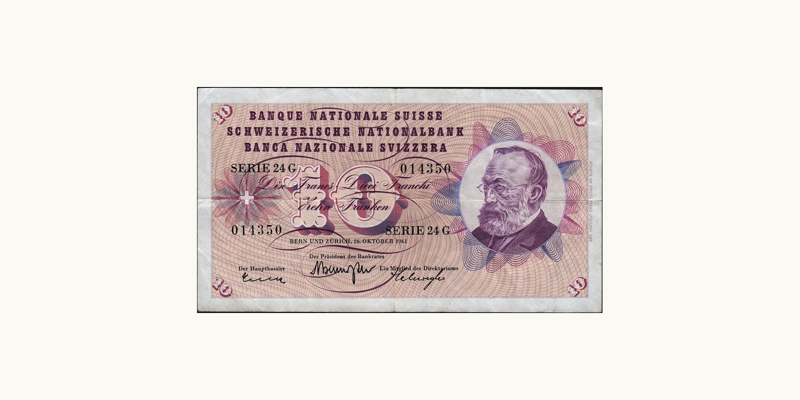 10 franc 1961