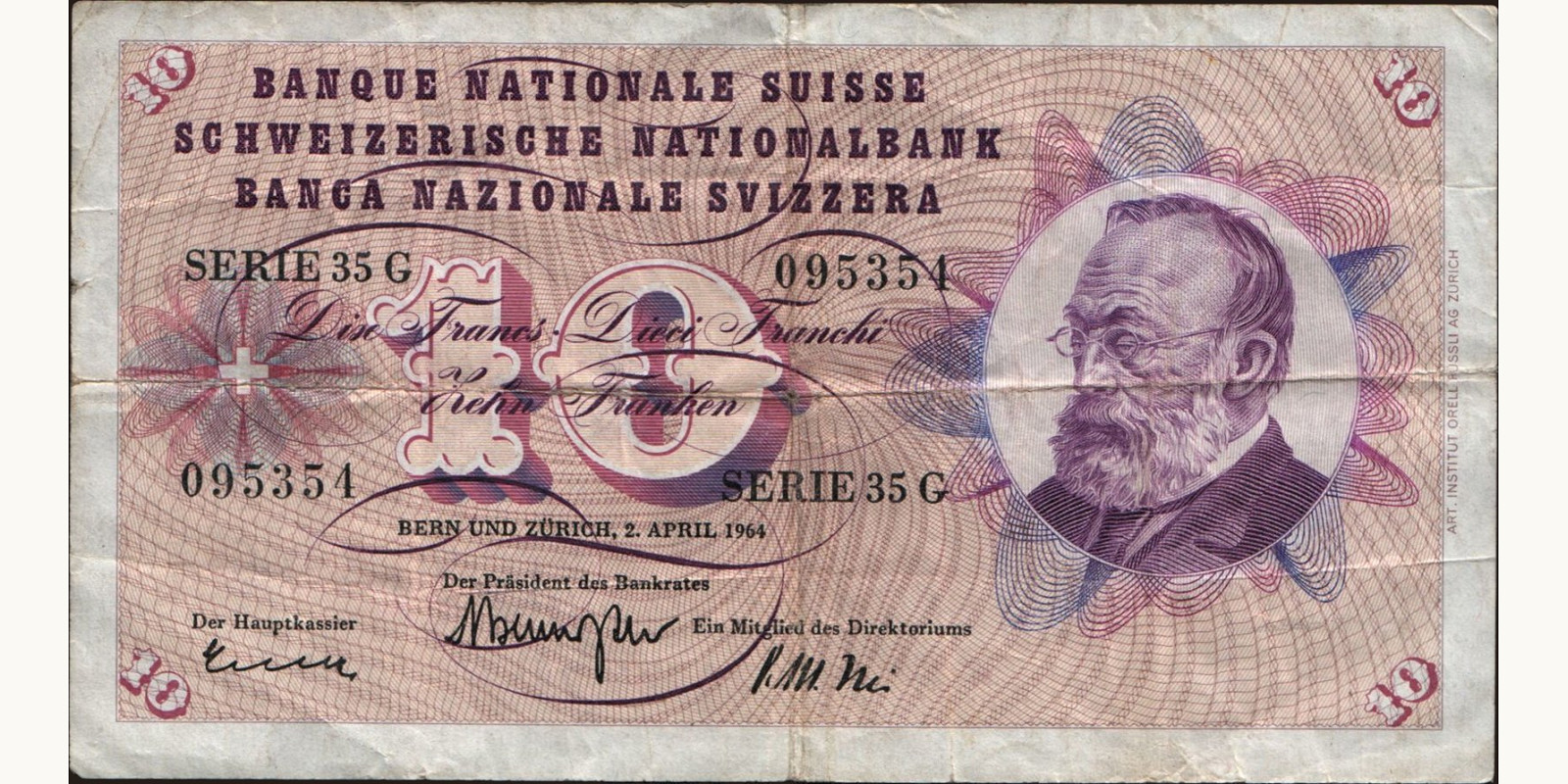 10 franc 1964