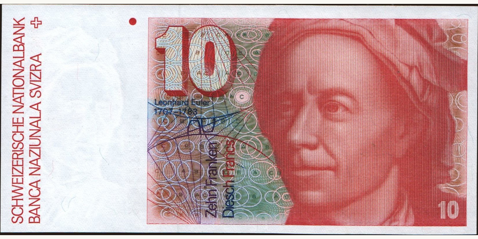 10 franc Switzerland 1986 — Front side