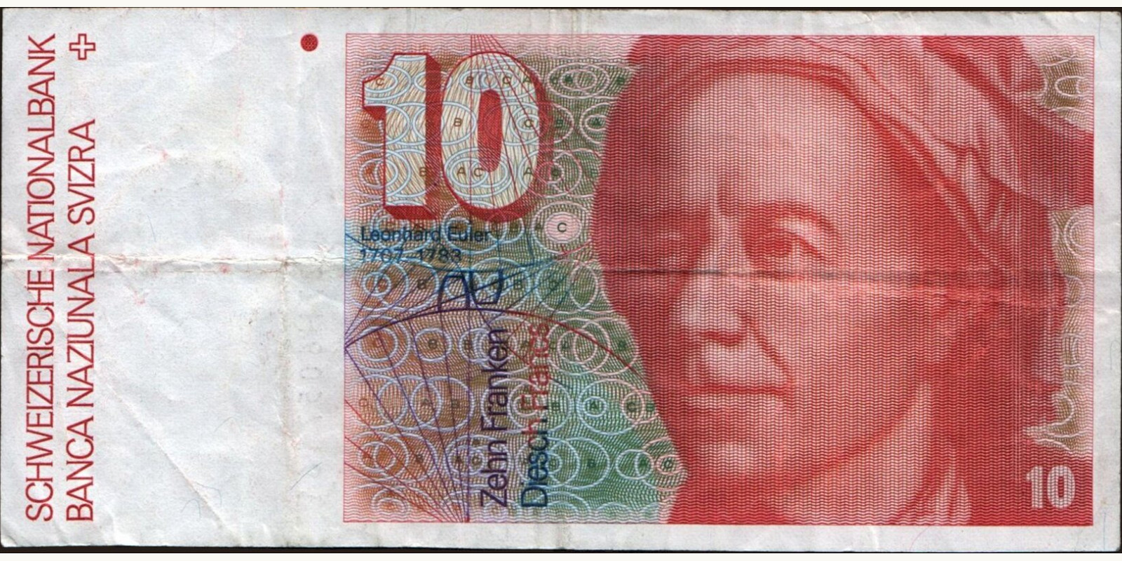 10 franc Швейцария 1987 — Лицевая сторона