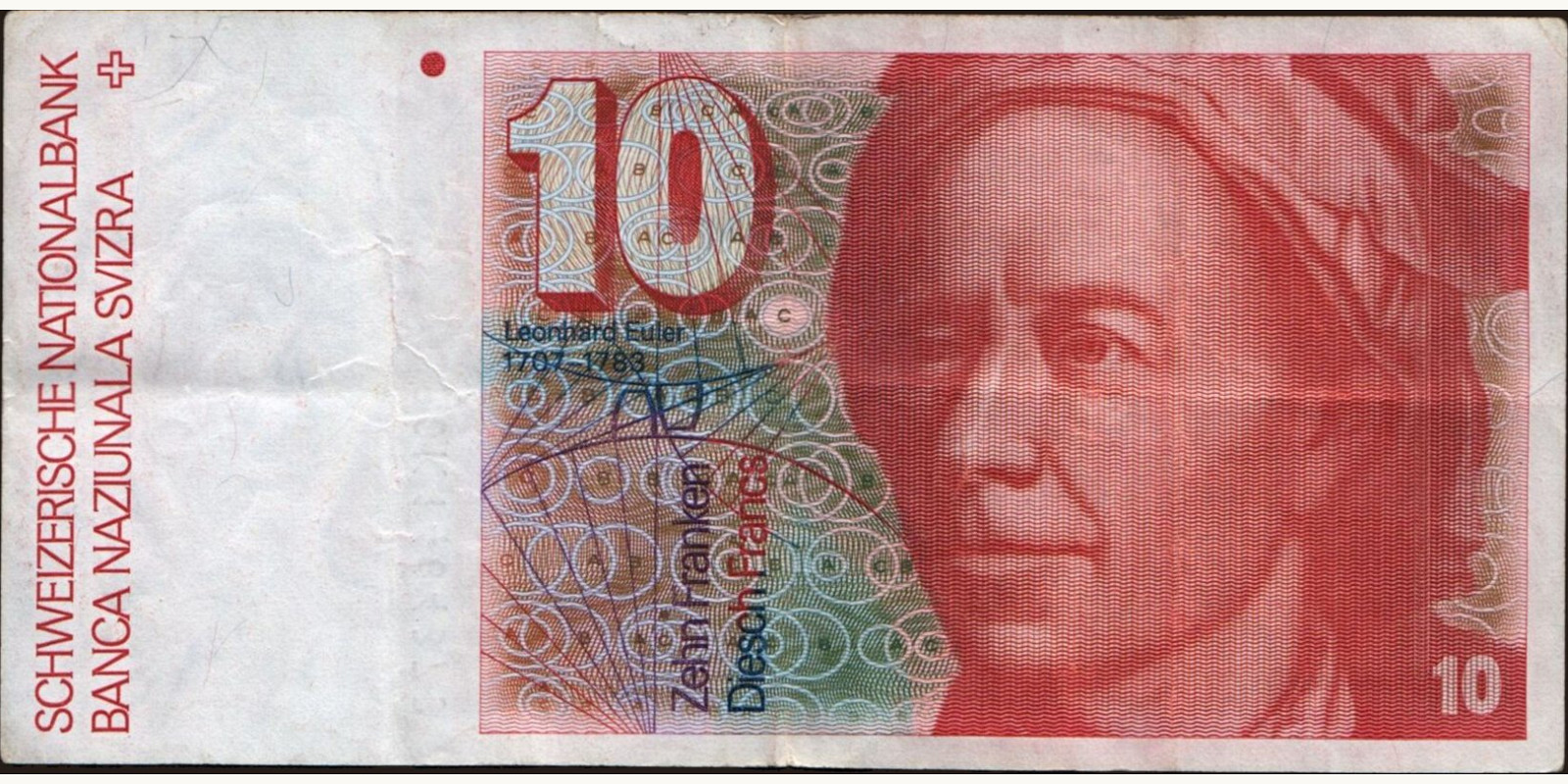 10 franc Switzerland 1990 — Front side