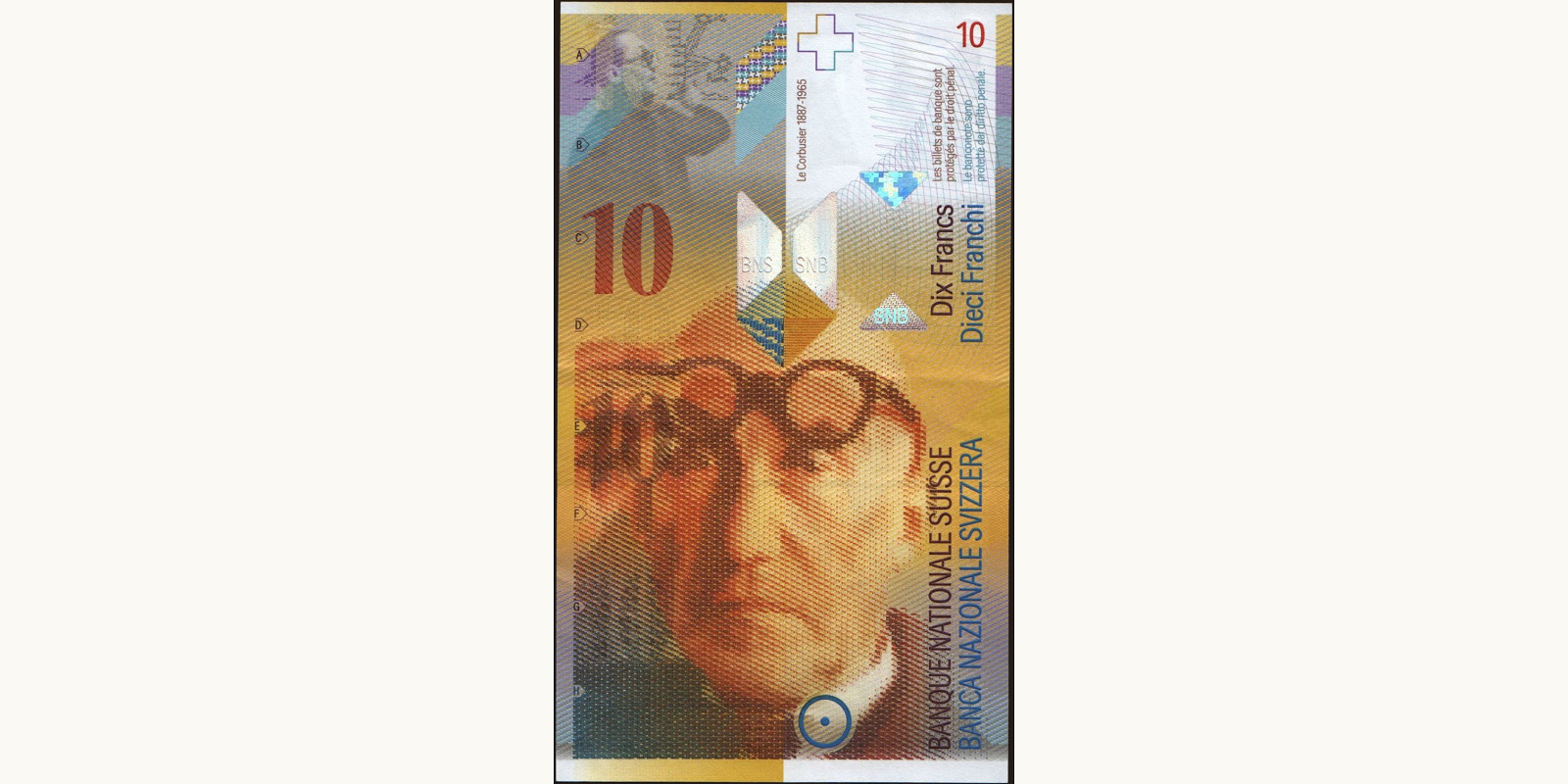 10 franc Switzerland 2000 — Front side