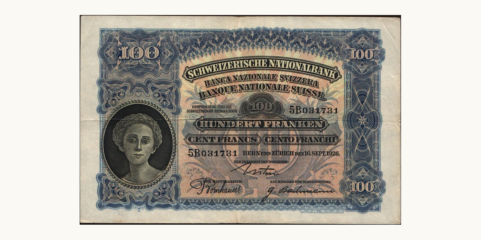 100 franc 1926