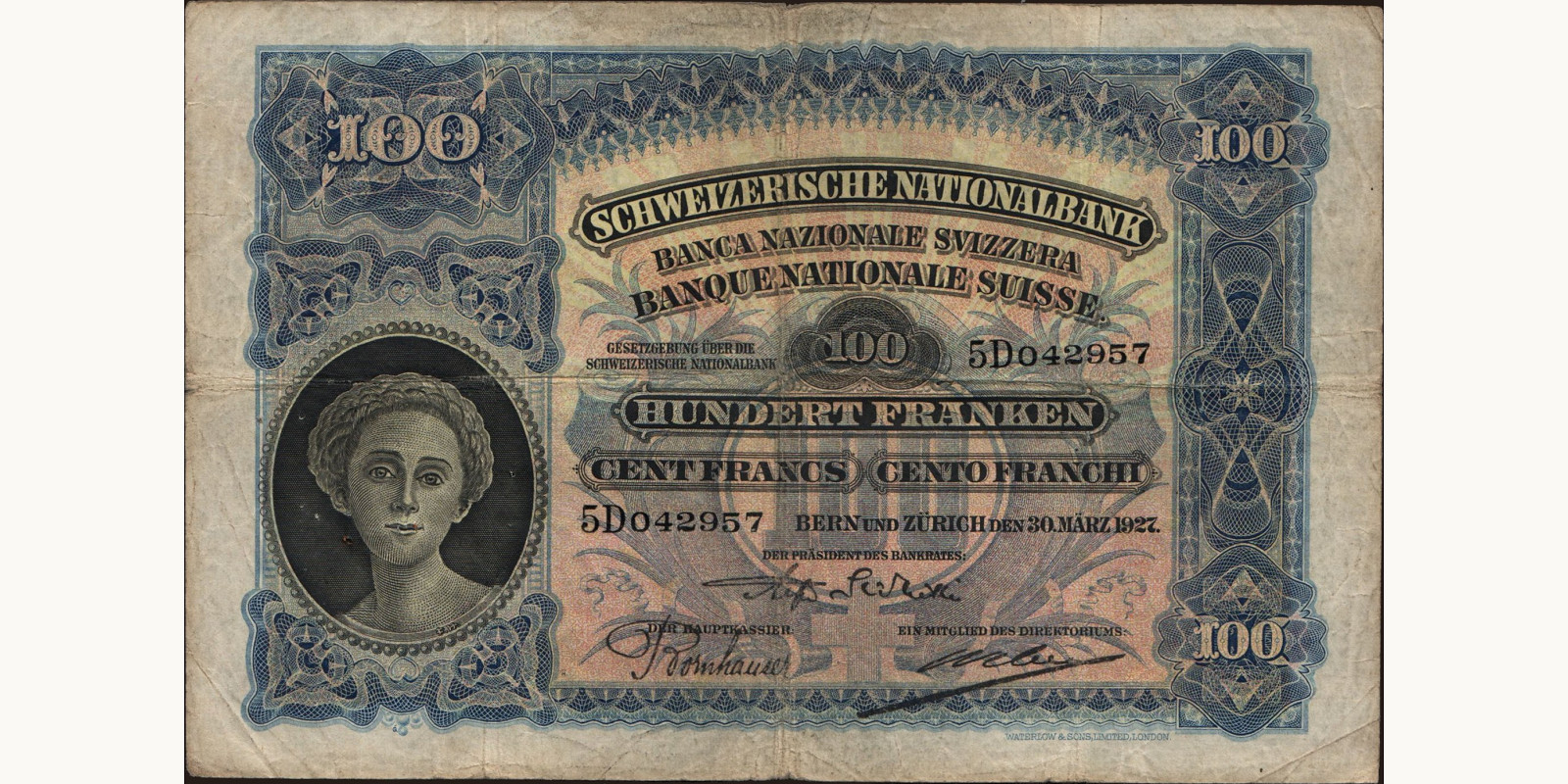 100 franc 1927