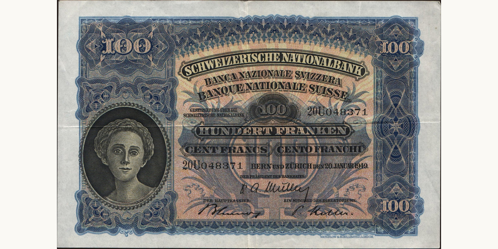 100 franc 1949