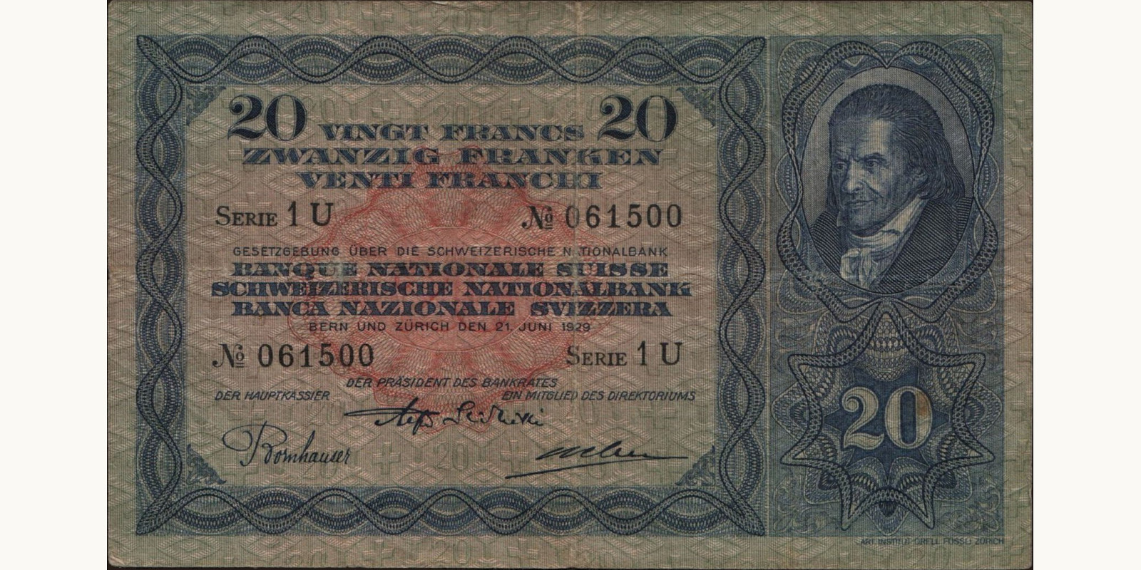 20 franc 1929