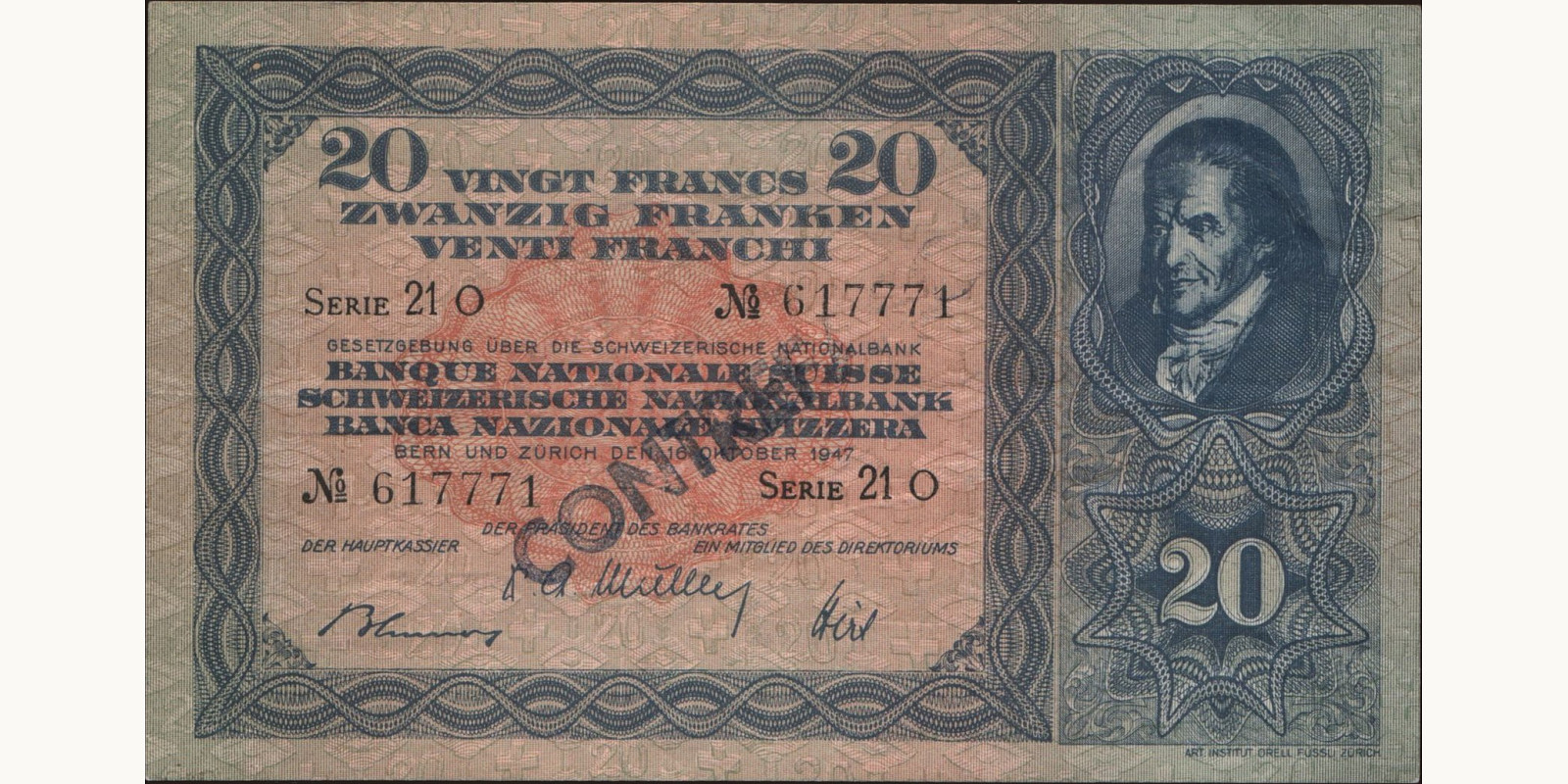 20 franc 1947