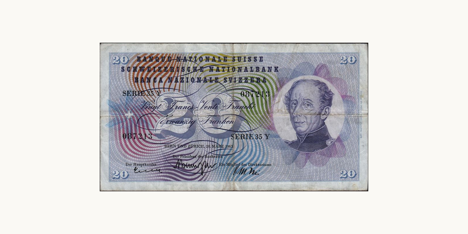 20 franc 1963