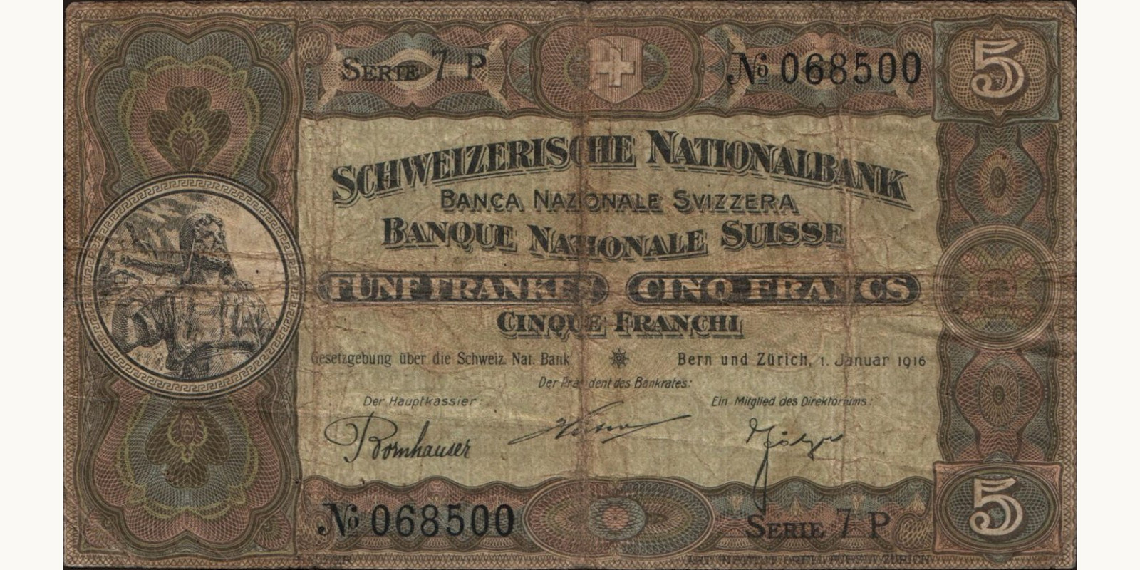 5 franc 1916
