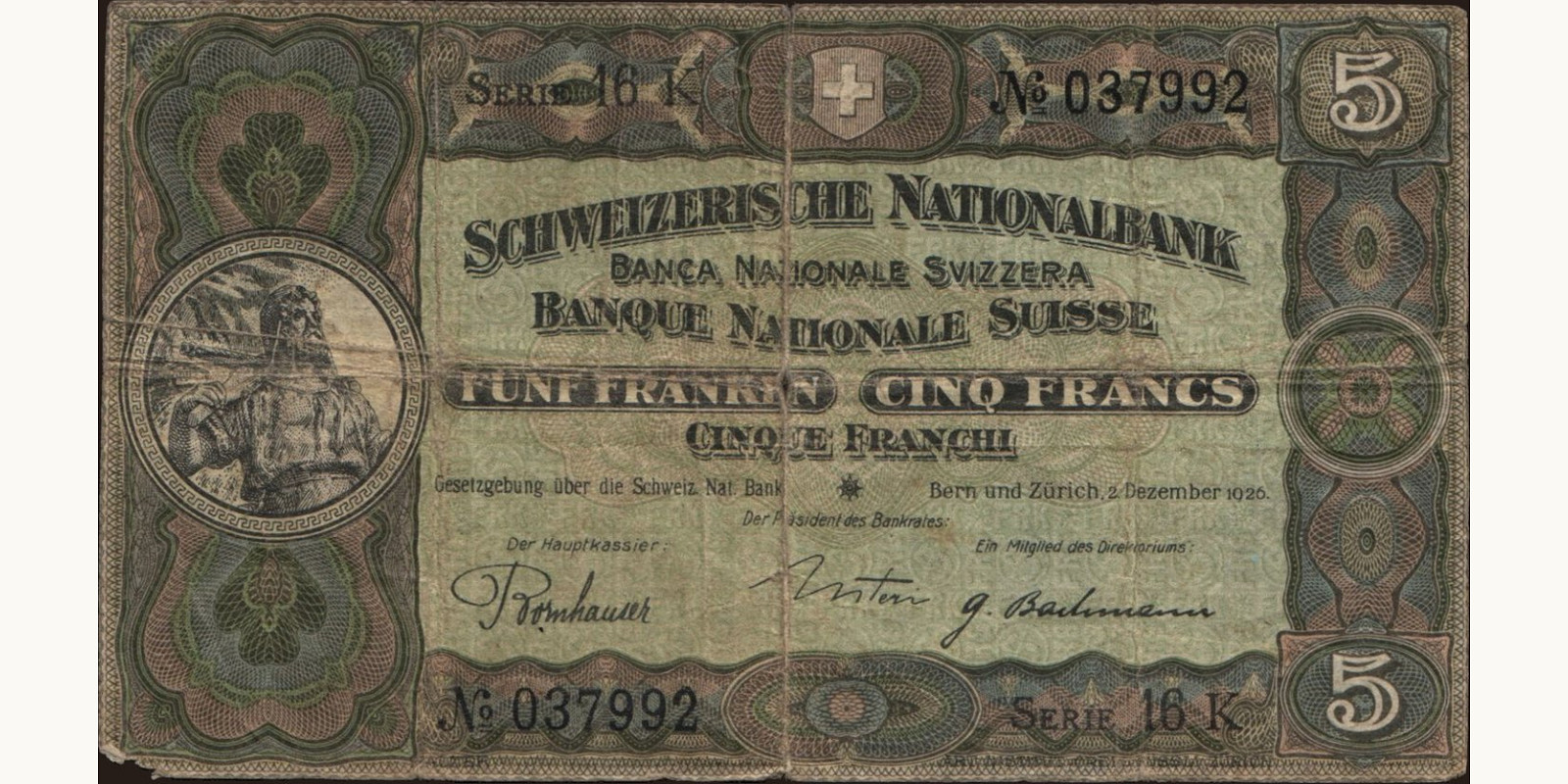 5 franc 1926