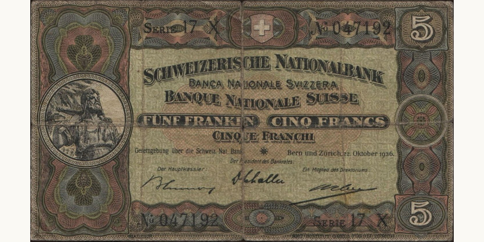 5 franc 1936